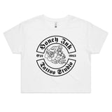 🖤 Honey Ink Tattoo Logo Crop Tee – Hive Vibes