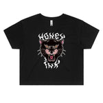 🐾 Pierced Panther Relaxed Tee – Fierce. Cropped. Unapologetically Bold.