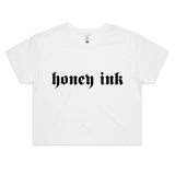 🍯 Honey Ink Crop Tee – Sweet Ink Vibes