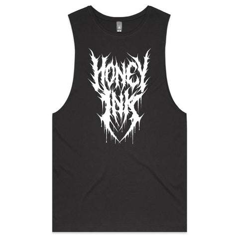 Honey Ink Custom Script Barnard Tank Tee – Premium Muscle Tank for Summer & Gym 💪