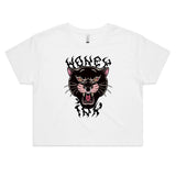🐾 Pierced Panther Relaxed Tee – Fierce. Cropped. Unapologetically Bold.