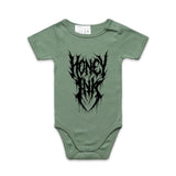 🍼 Honey Ink Baby Script Onesie – Tiny but Mighty!