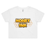 🍯 Honey Comb Crop Tee – Sweet Hive Vibes